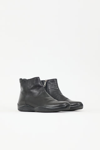 Prada Sport Leather Ankle Boot