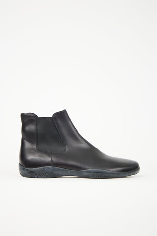 Prada Sport Leather Chelsea Boot