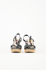 Prada Sport Leather & Cork Wedge