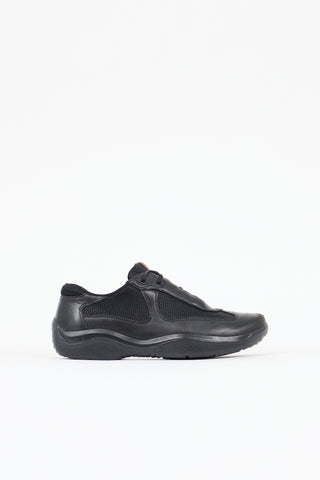 Prada Sport Leather & Mesh Sneaker
