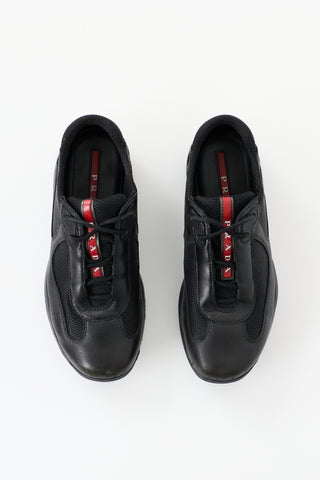 Prada Sport Leather & Mesh Sneaker
