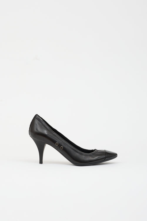 Prada Sport Leather & Patent Pump