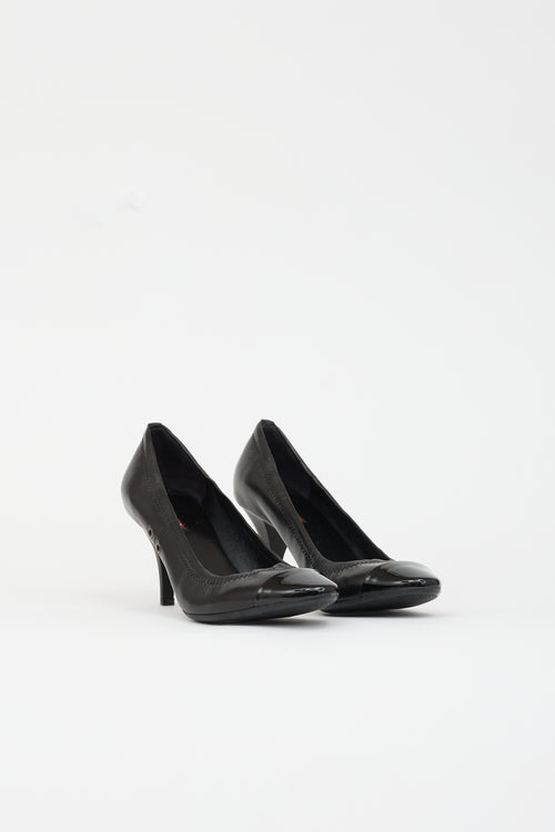 Prada Sport Leather & Patent Pump
