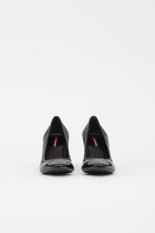 Prada Sport Leather & Patent Pump