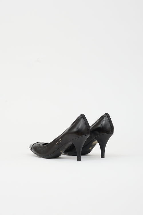 Prada Sport Leather & Patent Pump