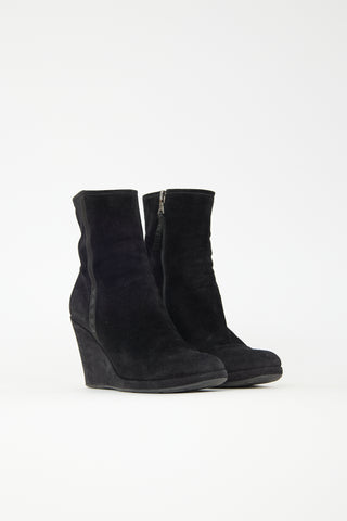 Prada Sport Suede Wedge Boot