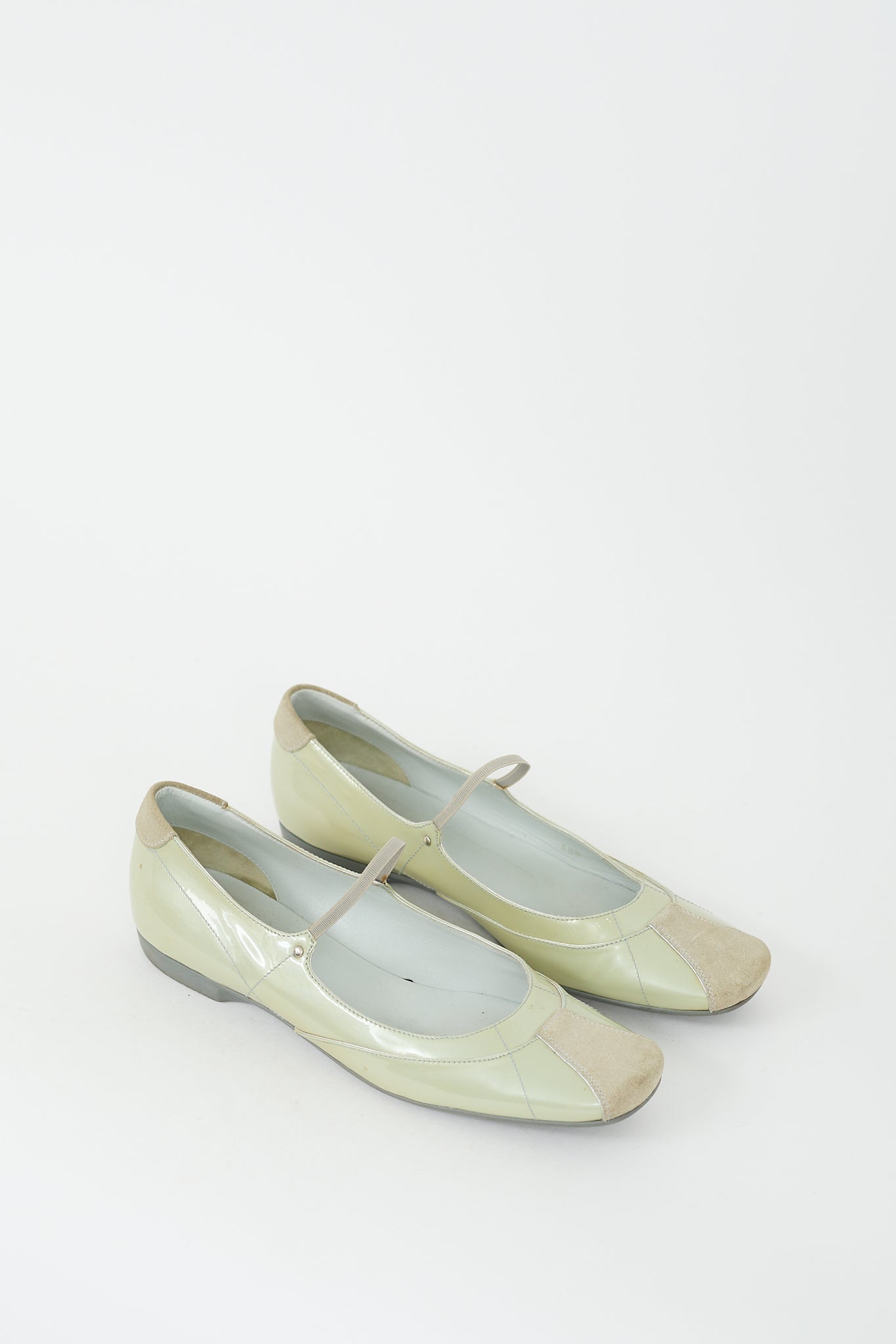 Prada // Sport Vintage Green Patent Mary Jane Flat – VSP Consignment