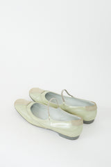 Prada Sport Vintage Green Patent Mary Jane Flat