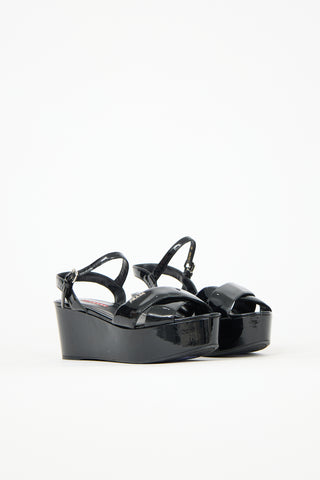 Prada Sport Patent Wedge