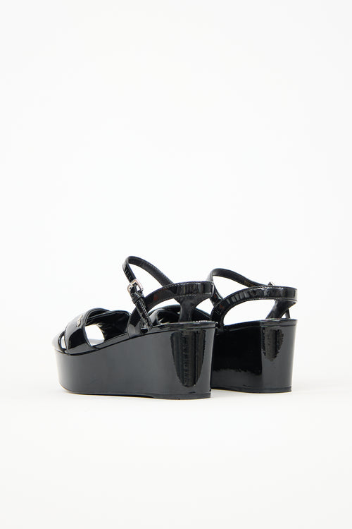 Prada Sport Patent Wedge