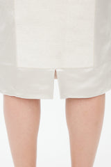 Prada Spring 1998 Beige Linen & Silk Colourblock Set