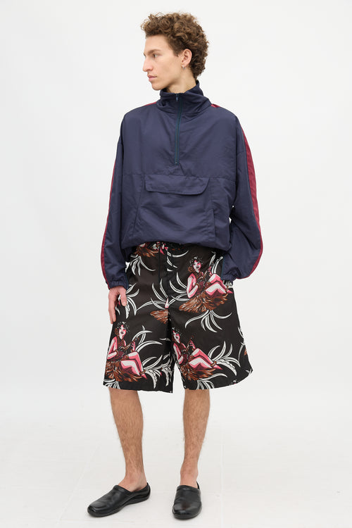 Prada Spring 2014 Printed Swim Shorts