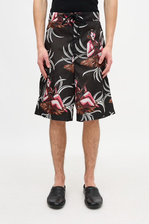 Prada Spring 2014 Printed Swim Shorts