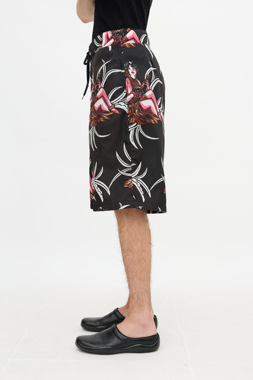 Prada Spring 2014 Printed Swim Shorts