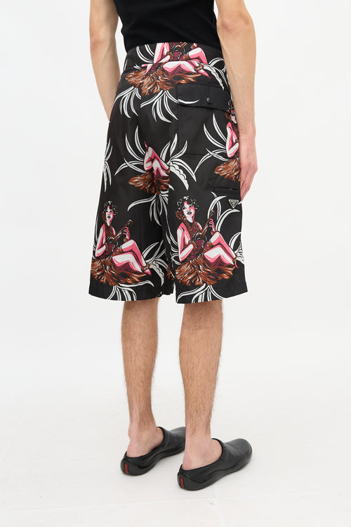 Prada Spring 2014 Printed Swim Shorts