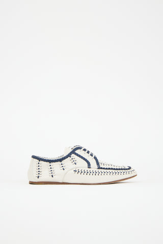 Prada Spring 2020 Braided Leather Derby