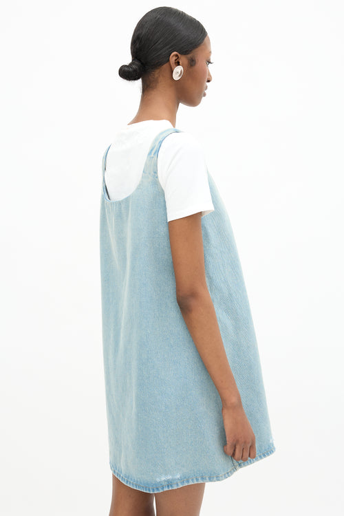 Prada Spring 2021 Denim Logo Dress