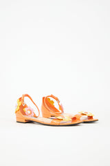 Prada Spring 2017 Patent Floral Sandal