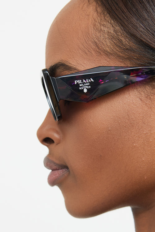Prada Brown & Purple SPR08Y Sunglasses