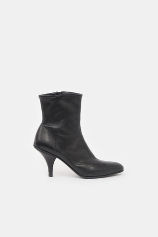 Prada Stretch Leather Ankle Boot