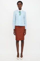 Prada Stripe & Gem Shirt