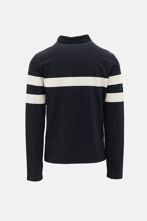 Prada Stripe Zip Up Jacket