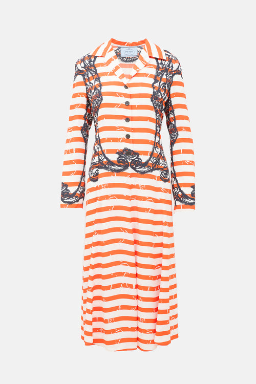 Prada SS 2011 Twill Stripe Dress