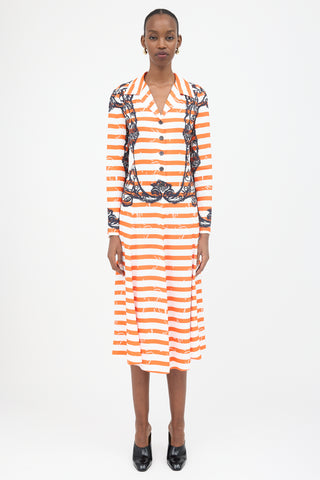 Prada Striped Twill Dress