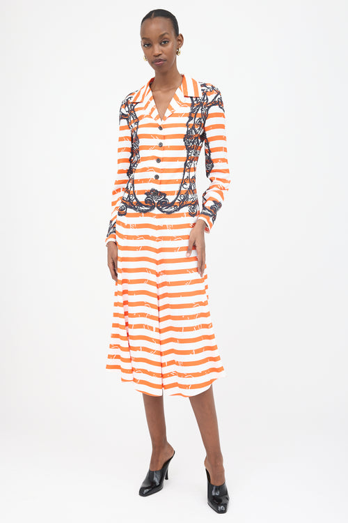 Prada Striped Twill Dress