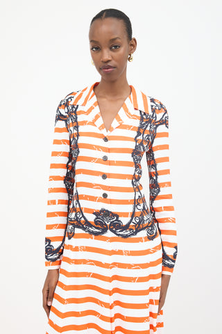 Prada Striped Twill Dress