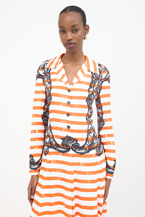 Prada Striped Twill Dress