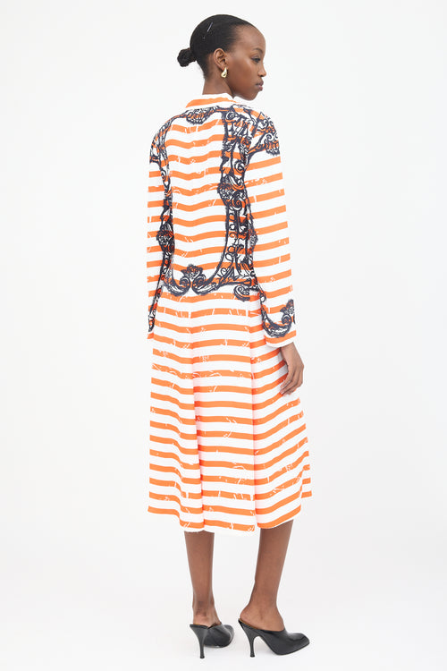 Prada Striped Twill Dress