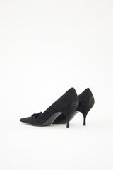 Prada Suede Bow Pump