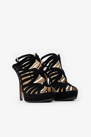 Prada Suede Cage Sandal