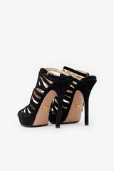 Prada Suede Cage Sandal