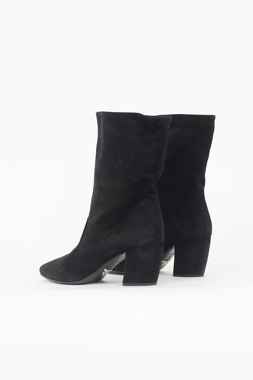 Prada Suede Calf Boot