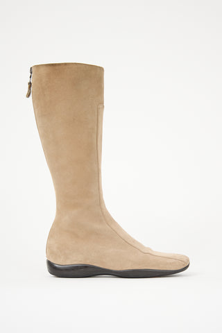 Prada Suede Knee Boot