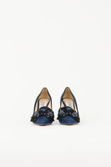 Prada Suede Embellished Pump