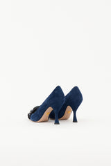 Prada Suede Embellished Pump