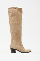 Prada Suede Knee High Boot