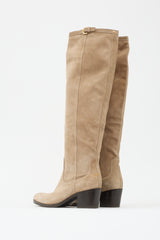 Prada Suede Knee High Boot