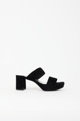 Prada Suede Platform Sandal