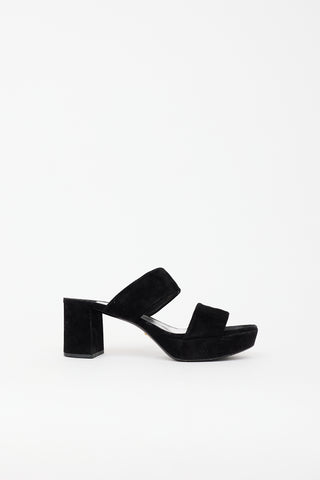Prada Suede Platform Sandal