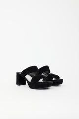 Prada Suede Platform Sandal
