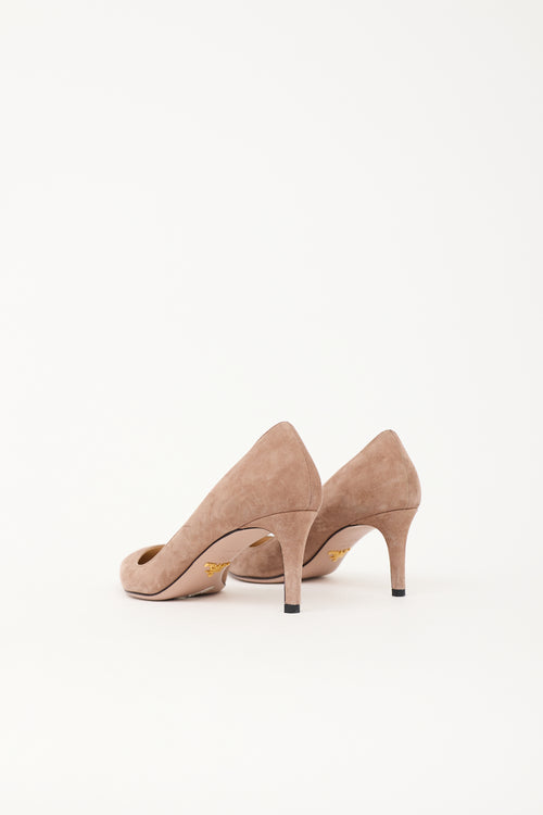 Prada Suede Pointed Pump