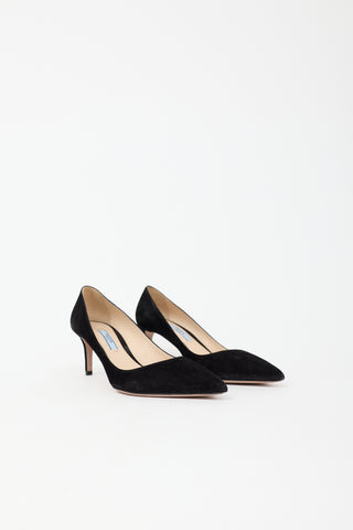 Prada Suede Pointed Pump