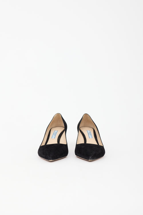 Prada Suede Pointed Pump