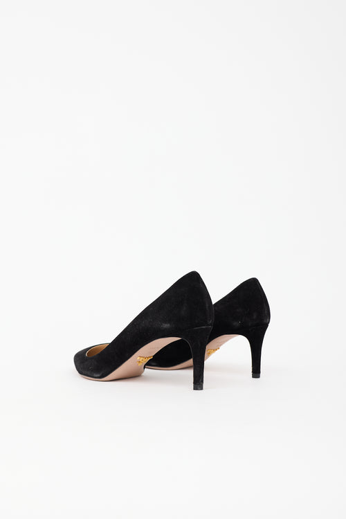 Prada Suede Pointed Pump