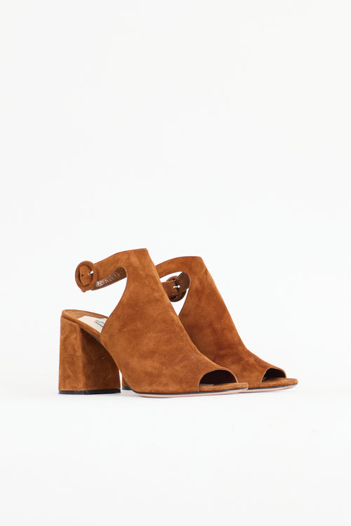 Suede Slingback Sandal