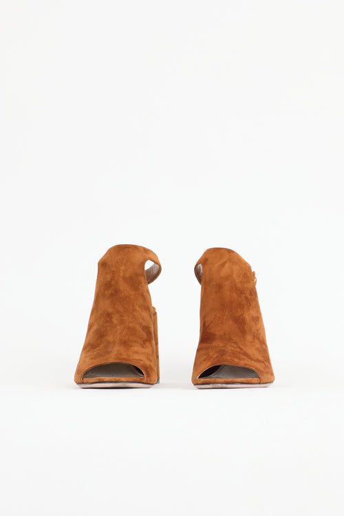 Suede Slingback Sandal